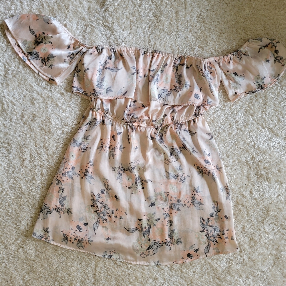 Live4Truth light pink floral dress size large